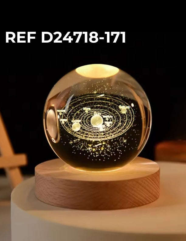 Esfera De Cristal Luz Led