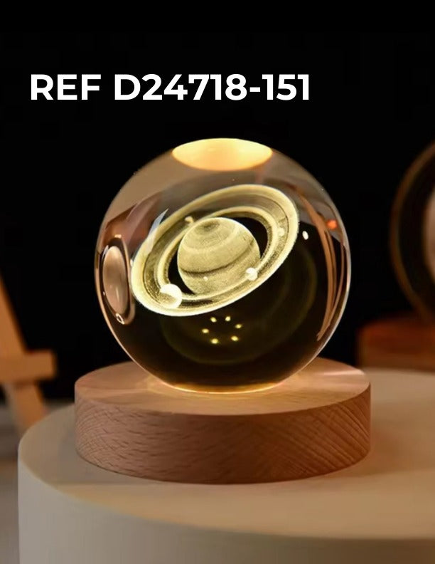 Esfera De Cristal Luz Led